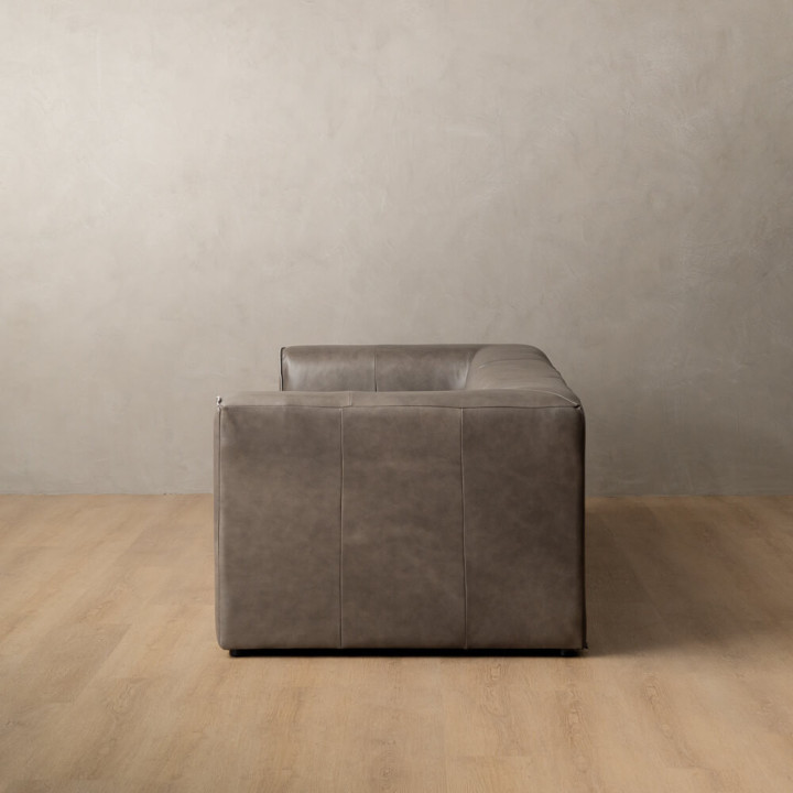 Havenwood 4-Seater Leather Couch - Shadow Ash - 6