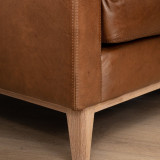 Cape Town 3-Seater Leather Couch - Butterscotch - 10