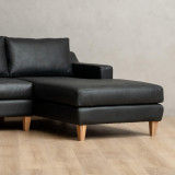 Douglas Leather Corner Couch with Daybed Right - Butterscotch - 5