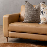 Parys 3-Seater Leather Couch - Pepper - 3