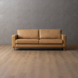 Parys 3-Seater Leather Couch - Desert - 1