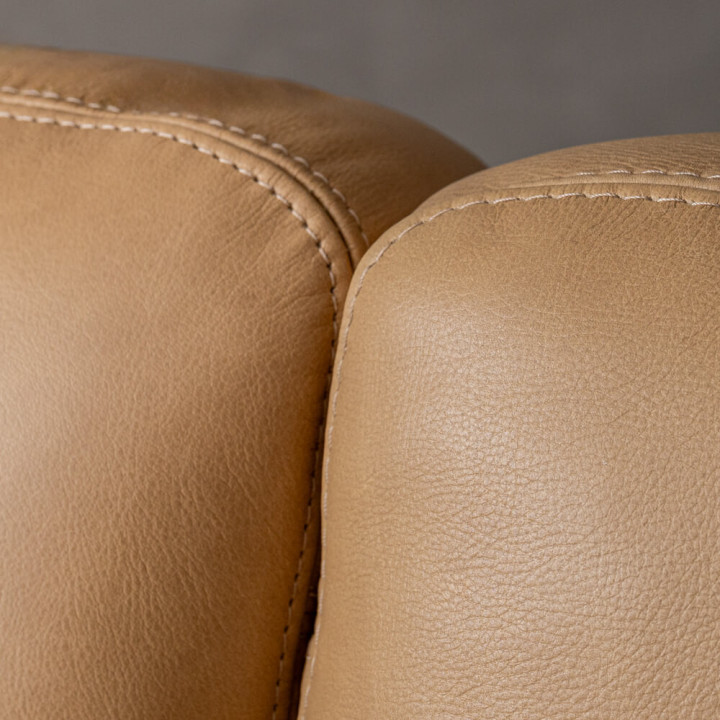 Parys 3-Seater Leather Couch - Desert - 6