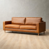 Parys 3-Seater Leather Couch - Ginger - 4