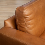 Parys 3-Seater Leather Couch - Ginger - 7