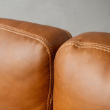 Parys 3-Seater Leather Couch - Ginger - 9