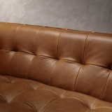 Ravelin 3-Seater Leather Couch - Cinnamon - 8