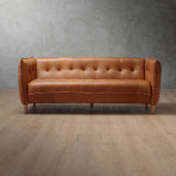 Ravelin 3-Seater Leather Couch - Tan - 1