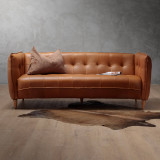 Ravelin 3-Seater Leather Couch - Tan - 2
