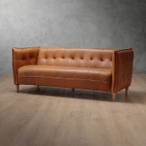 Ravelin 3-Seater Leather Couch - Tan - 5