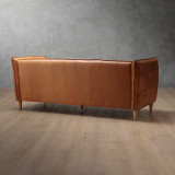 Ravelin 3-Seater Leather Couch - Tan - 7