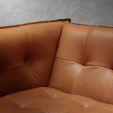 Ravelin 3-Seater Leather Couch - Tan - 9