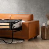 Karoo Leather Sleeper Couch - Ginger - 13