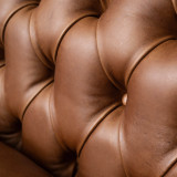 Chesterfield 3-Seater Leather Couch - Butterscotch - 7