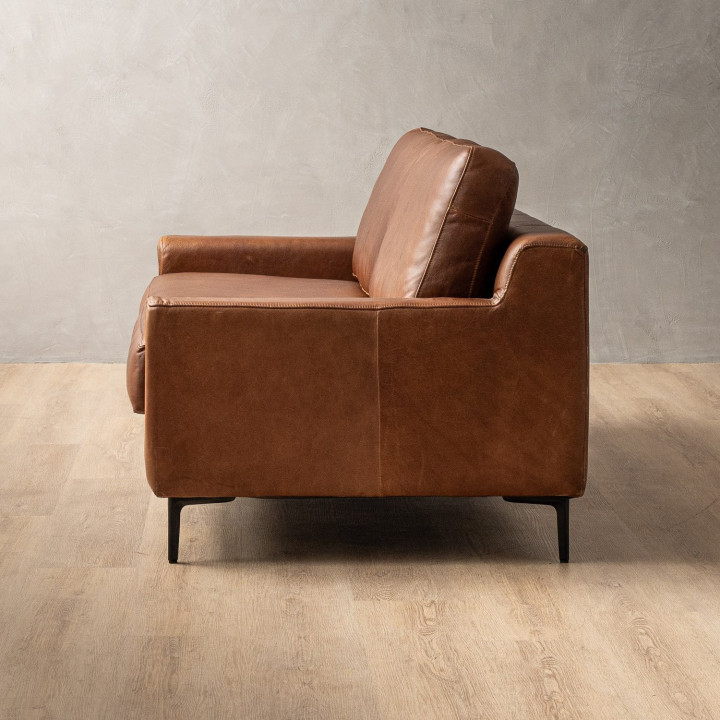 Tulbagh 3-Seater Leather Couch - Butterscotch - 3