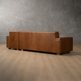 Karoo Leather Corner Couch with Daybed Right - Butterscotch - 7
