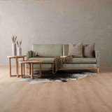 Cape Town 3-Seater Leather Couch - Grey - 2
