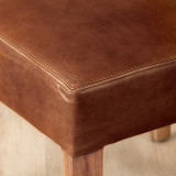 Chunky Leather Dining Chair - Blackwood - Pepper - 8