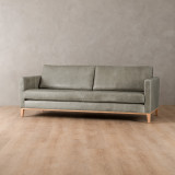 Cape Town 3-Seater Leather Couch - Grey - 3