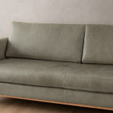 Cape Town 3-Seater Leather Couch - Grey - 6