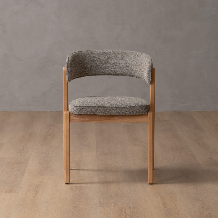 Lucian Fabric Dining Chair - Fossil - 5