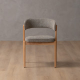 Lucian Fabric Dining Chair - Fossil - 5