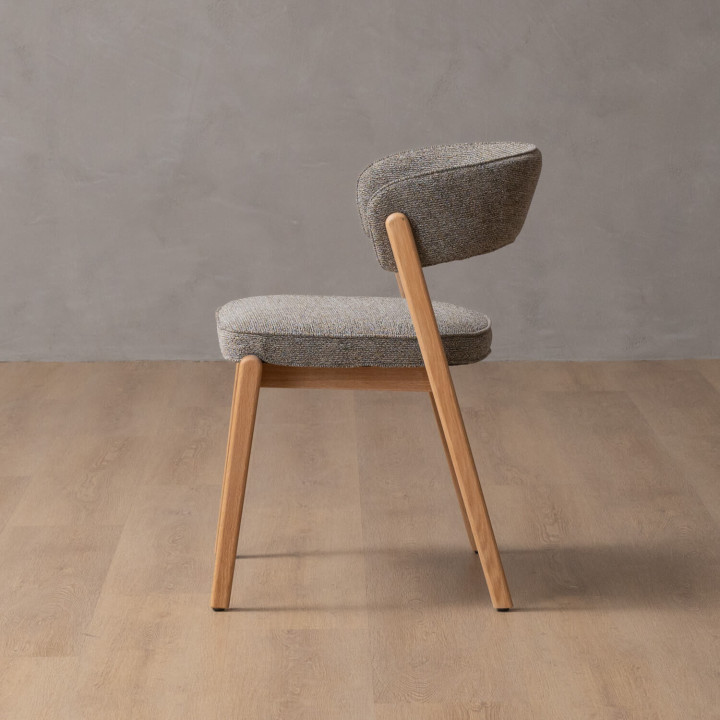Lucian Fabric Dining Chair - Fossil - 6
