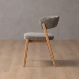 Lucian Fabric Dining Chair - Fossil - 6