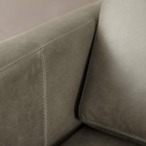 Cape Town 3-Seater Leather Couch - Grey - 8