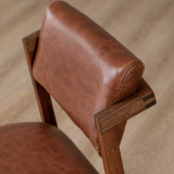 Jozi Leather Dining Chair - Blackwood - Curry - 5