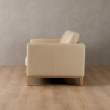 Cape Town 3-Seater Leather Couch - Cream - 3