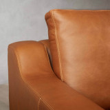 Douglas 2-Seater Leather Couch - Ginger - 4