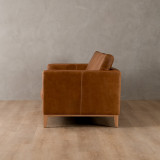 Cape Town 3-Seater Leather Couch - Ginger - 3