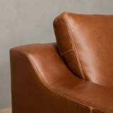 Douglas Leather Corner Couch with Daybed Right - Butterscotch - 9