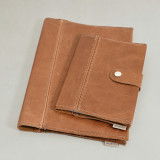 Leather Notebook Cover- A4/A5 (with Clip) - Ginger - A4 - 1