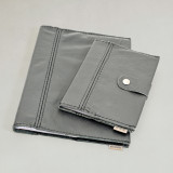 Leather Notebook Cover- A4/A5 (with Clip) - Pepper - A5 - 1