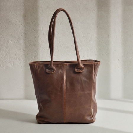 Lunah Classic Leather Tote Bag - Butterscotch