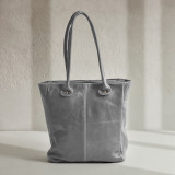 Lunah Classic Leather Tote Bag - Pepper - 1