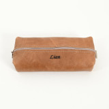 Leather Pencil Case - Butterscotch - 3
