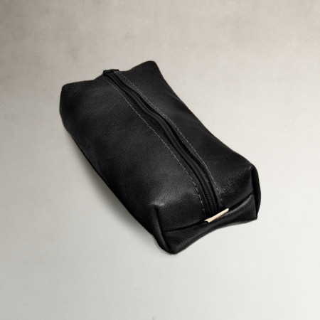 Leather Pencil Case - Black