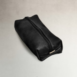 Leather Pencil Case - Black - 1
