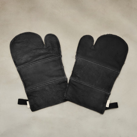 Leather Braai Glove - Black - Set of Left & right hand