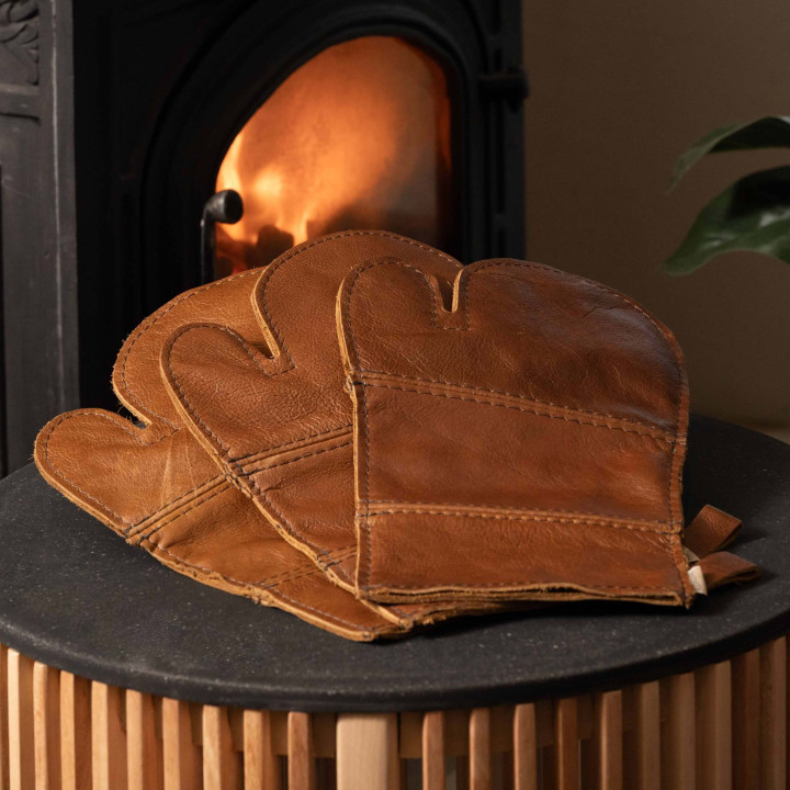 Leather Braai Glove - Pepper - Left-Hand - 3