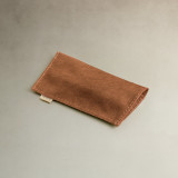 Leather Sunglass Pouch - Black - 3