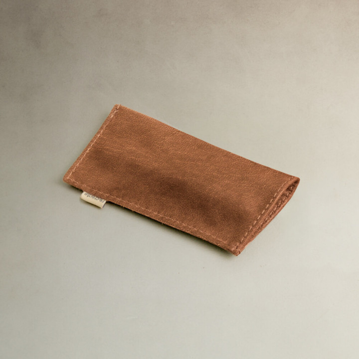 Leather Sunglass Pouch - Butterscotch - 1