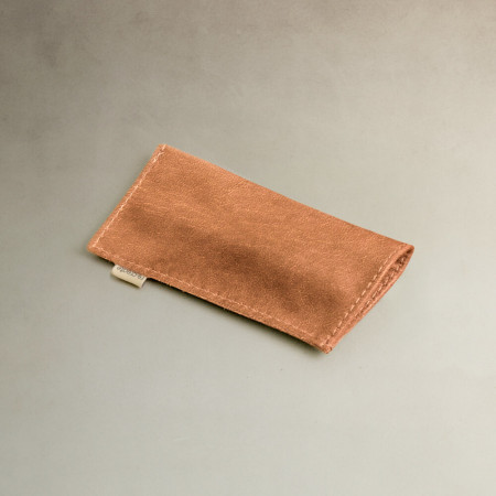 Leather Sunglass Pouch - Ginger