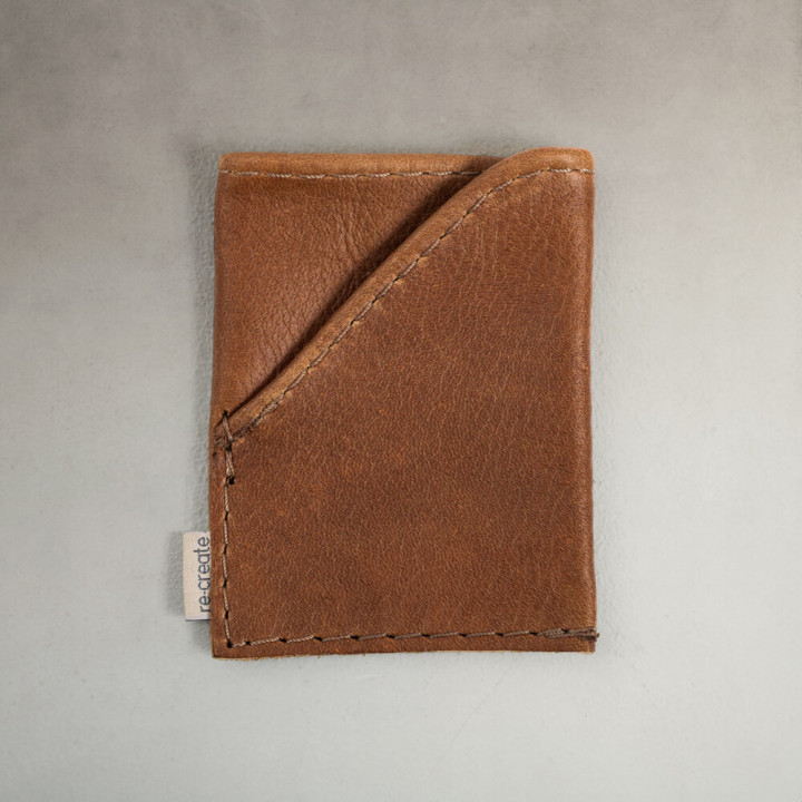 Leather Credit Card Holder - Butterscotch - 1