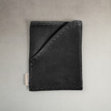 Leather Credit Card Holder - Black - 1