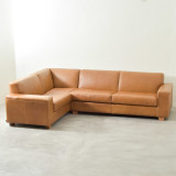 Karoo Leather Corner Couch - Left - Ginger - 1