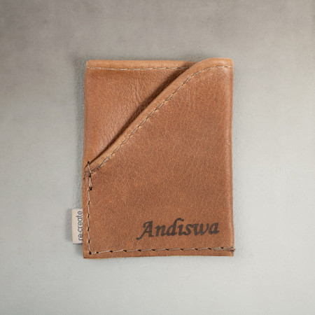 Leather Credit Card Holder - Ginger