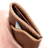 Leather Credit Card Holder - Pepper - 3